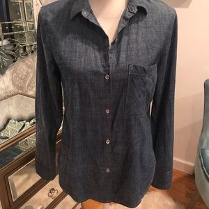 Rag & Bone fitted jean shirt